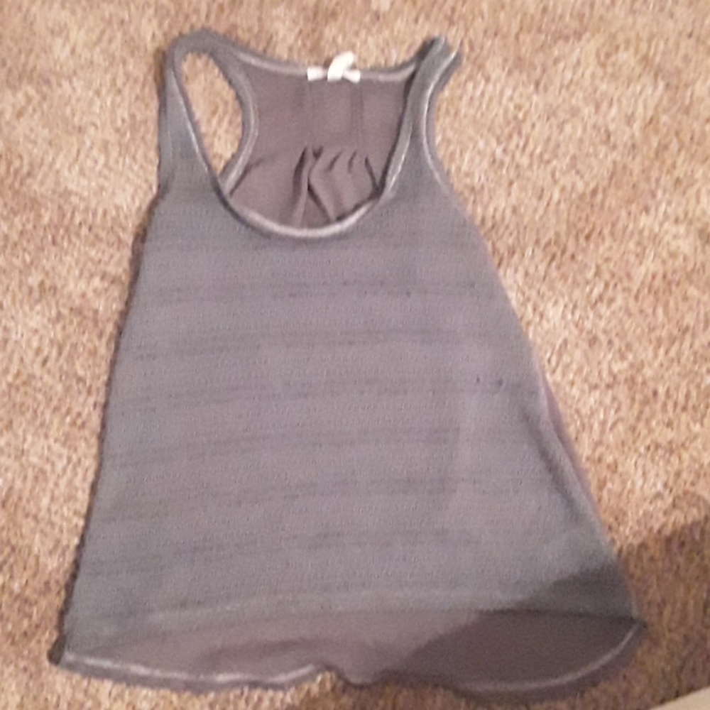 Grey Textured Tanktop from Aeropostale